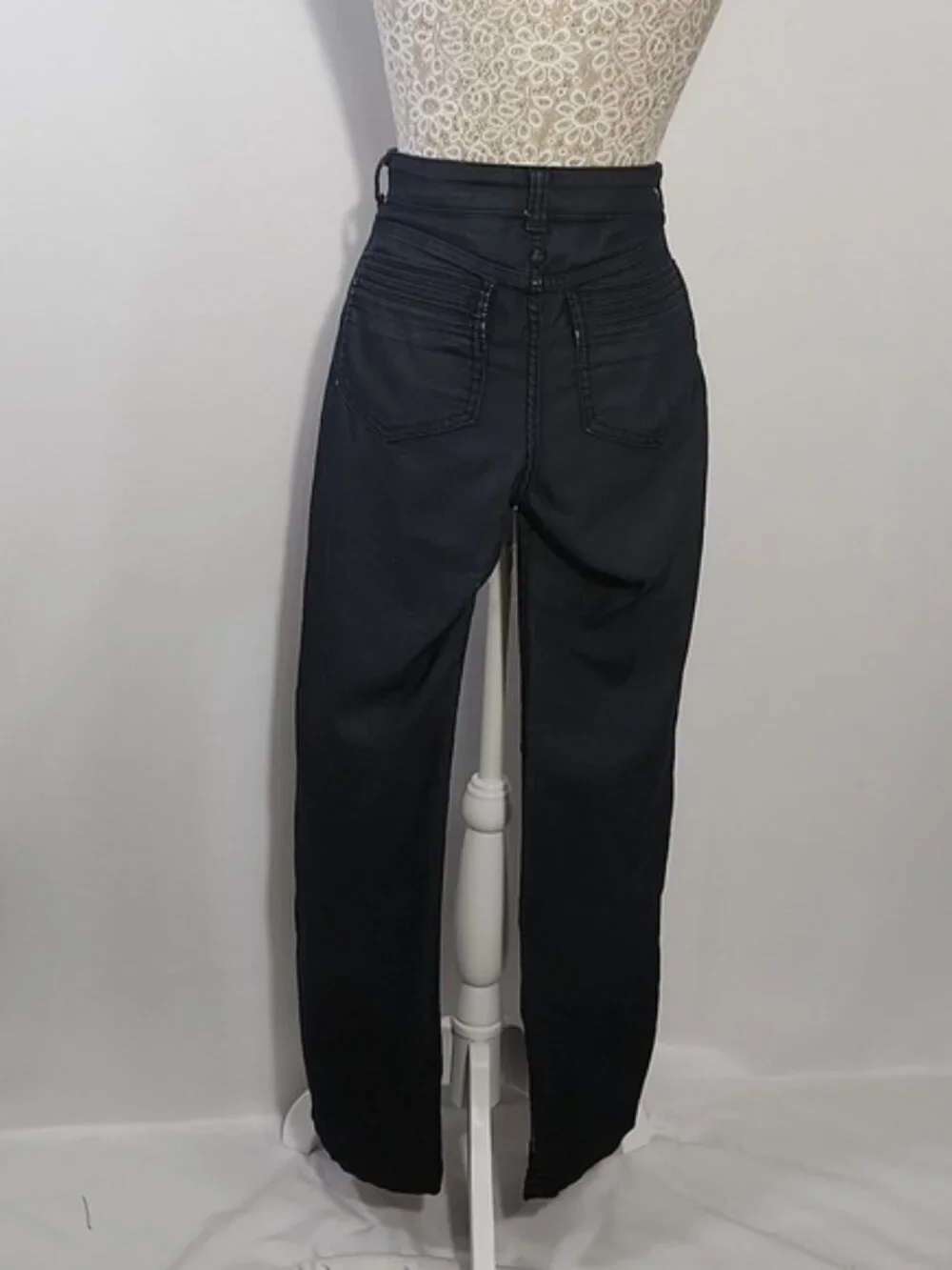 Prana Women SZ 2 Black Low Rise Straight Pocket Denim Jean Pants Hiking Outdoor